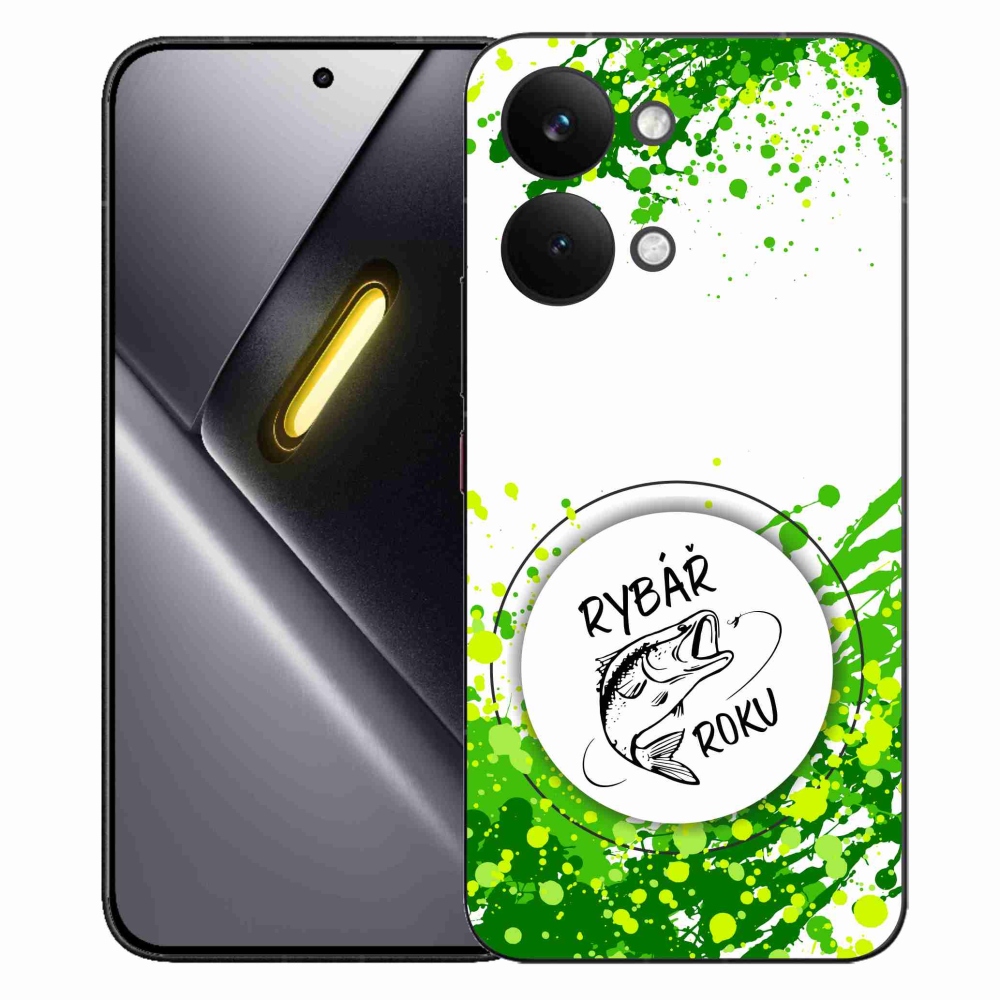 Gélový kryt mmCase na Xiaomi Poco X8 Pro Max - rybár roka biele pozadie