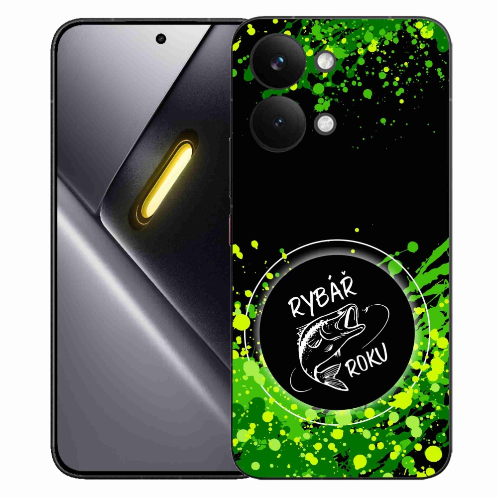 Gélový kryt mmCase na Xiaomi Poco X8 Pro Max - rybár roka čierne pozadie