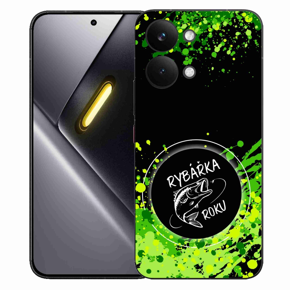 Gélový kryt mmCase na Xiaomi Poco X8 Pro Max - rybárka roku čierne pozadie