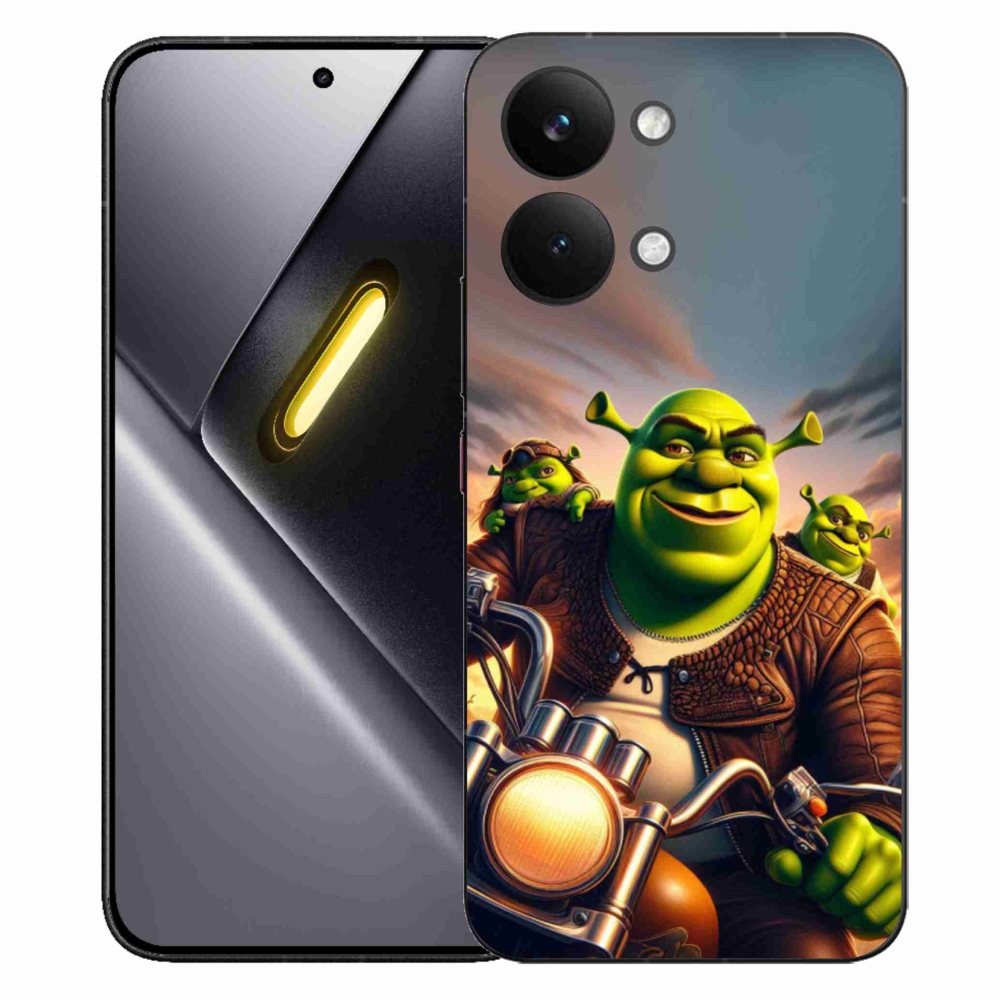 Gélový kryt mmCase na Xiaomi Poco X8 Pro Max - shrek na motorke