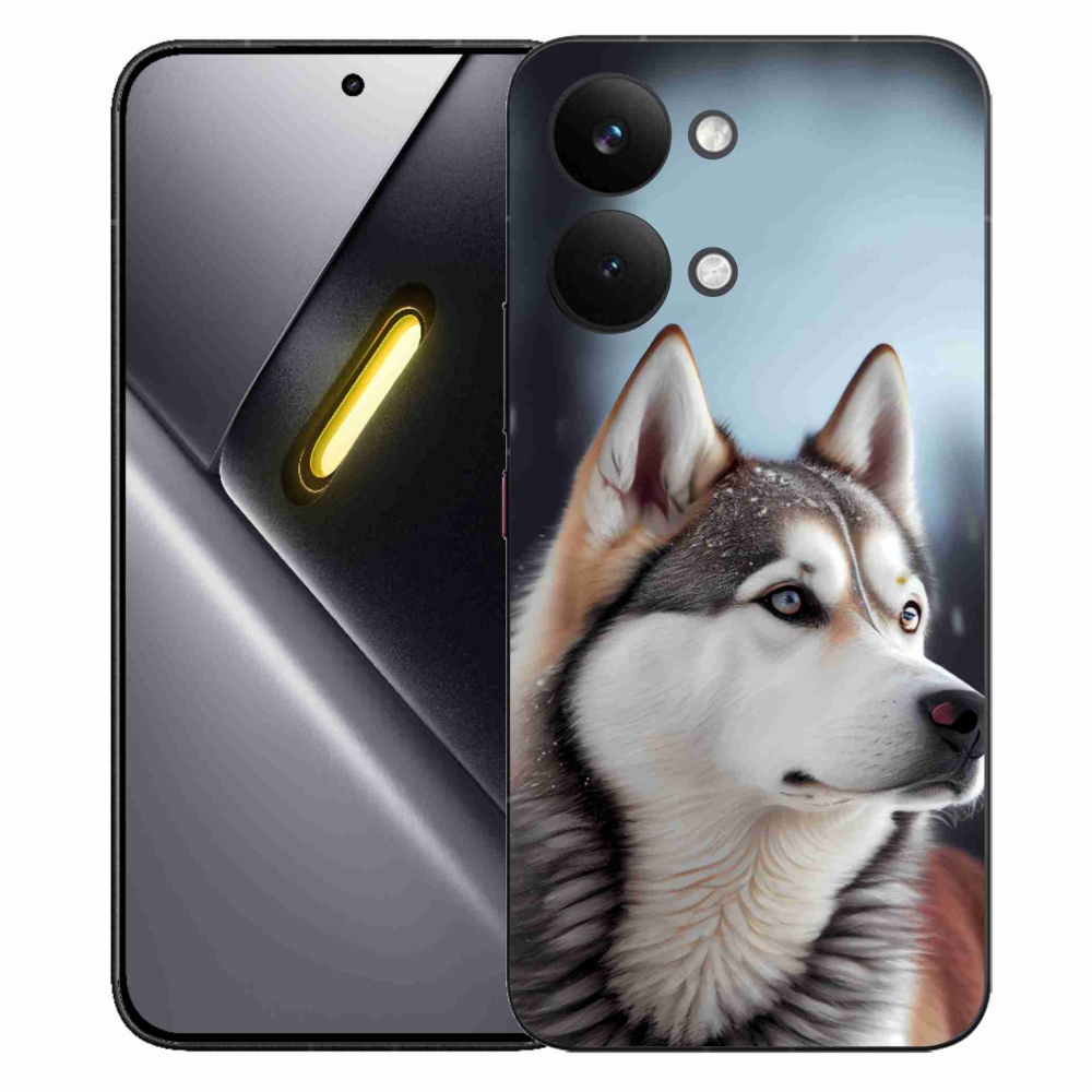 Gélový kryt mmCase na Xiaomi Poco X8 Pro Max - sibírsky husky