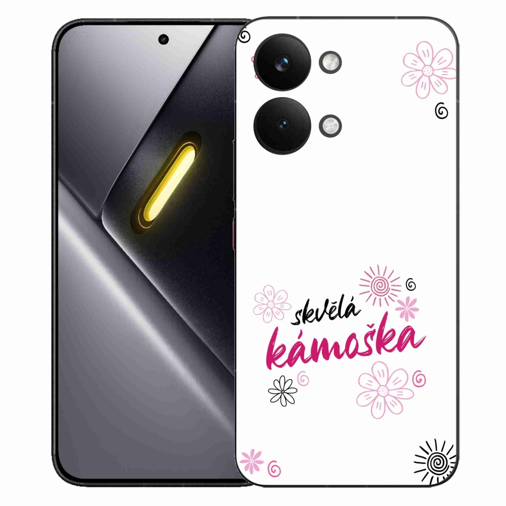 Gélový kryt mmCase na Xiaomi Poco X8 Pro Max - skvelá kamoška biele pozadie