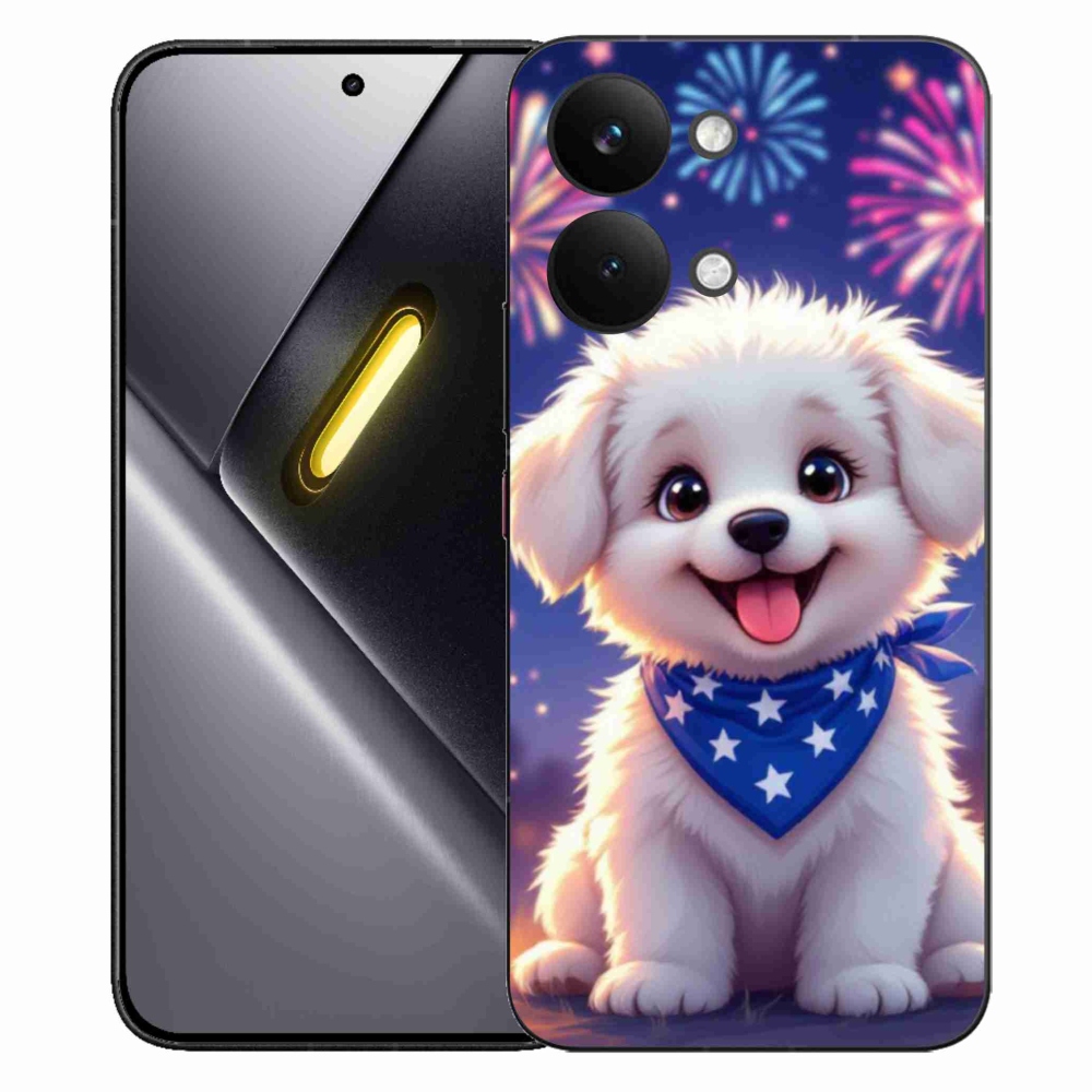 Gélový kryt mmCase na Xiaomi Poco X8 Pro Max - slávnostné šteňa