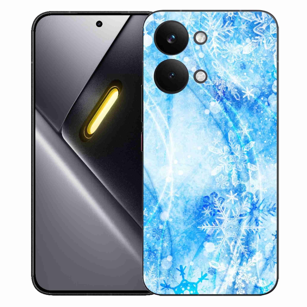Gélový kryt mmCase na Xiaomi Poco X8 Pro Max - snehové vločky
