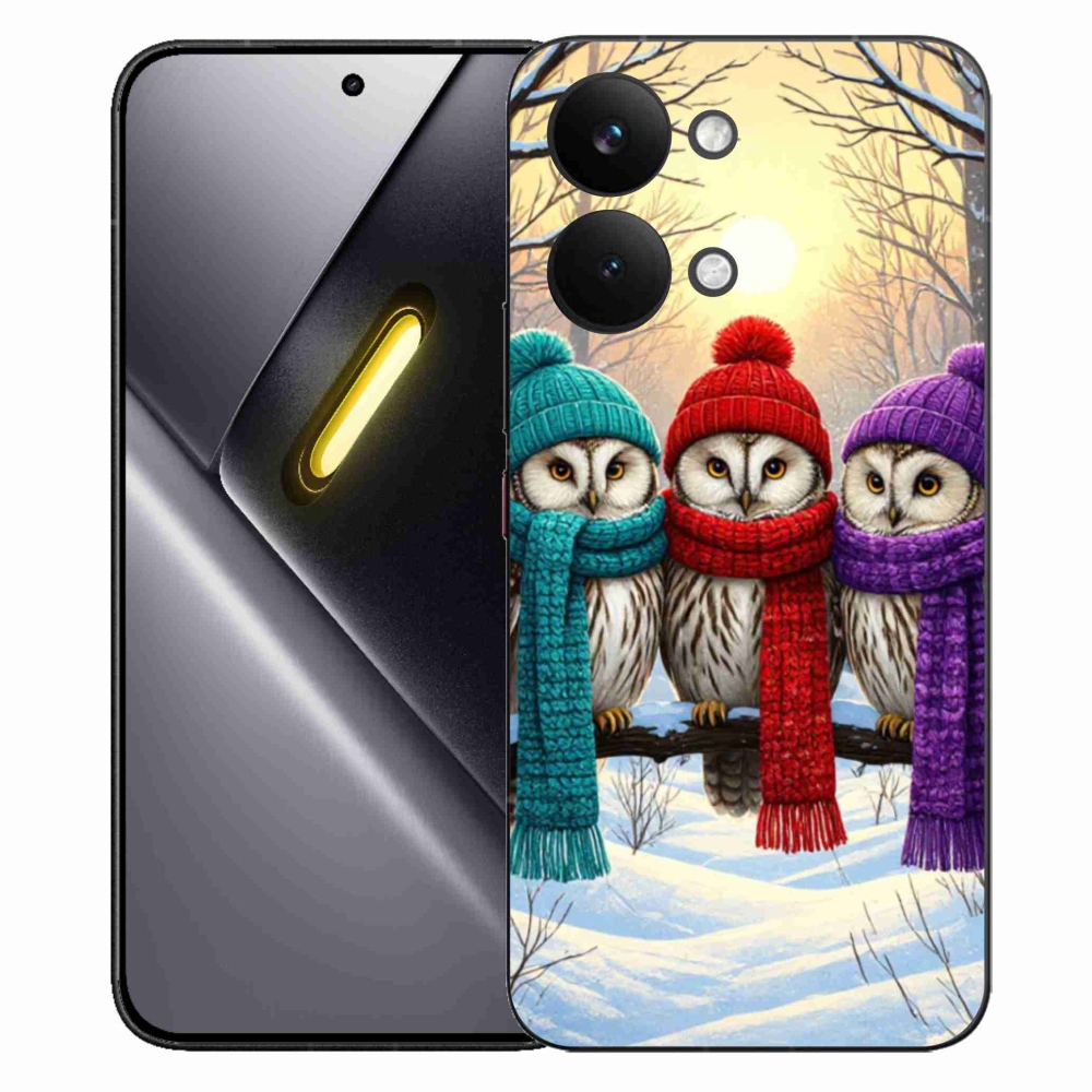 Gélový kryt mmCase na Xiaomi Poco X8 Pro Max - soví priatelia