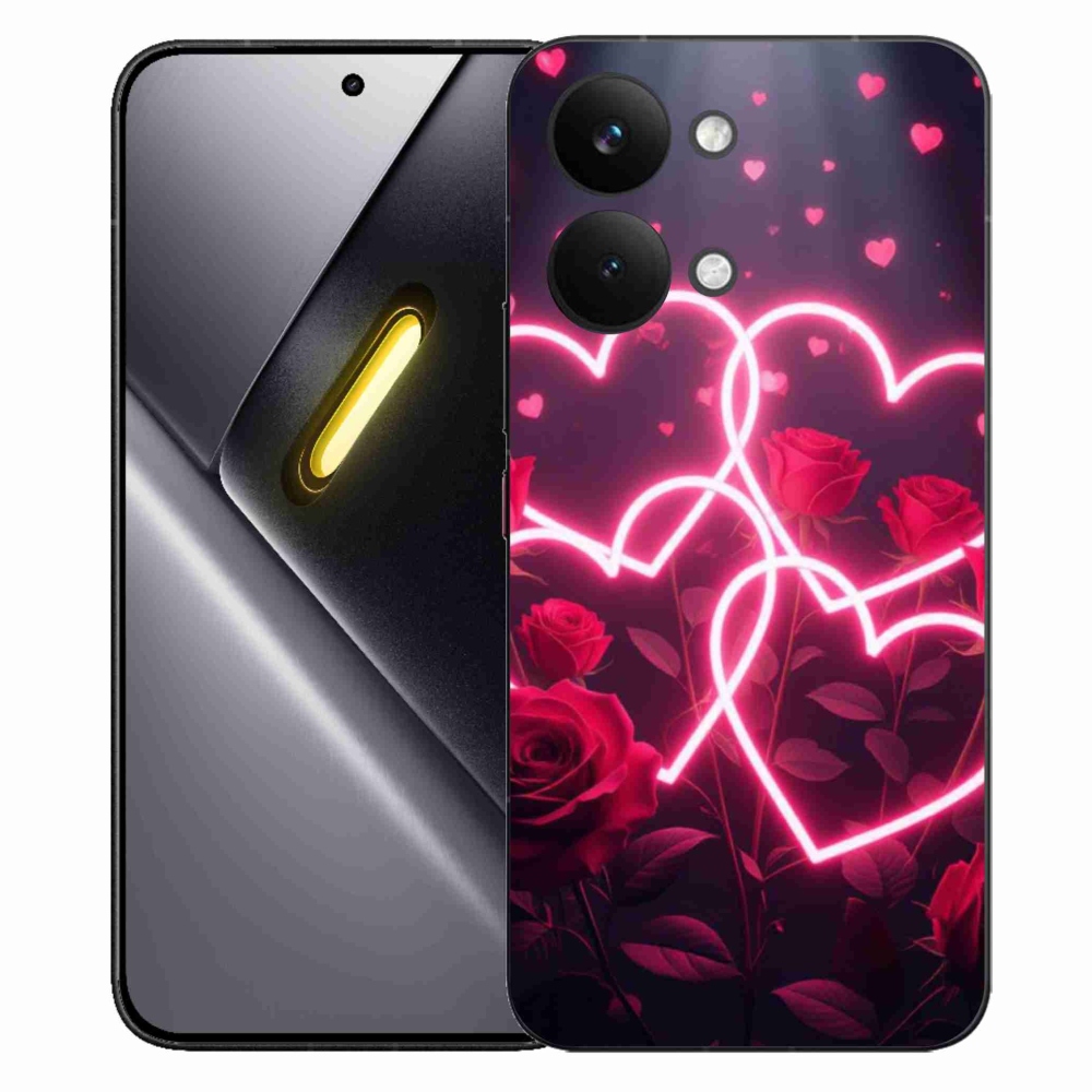 Gélový kryt mmCase na Xiaomi Poco X8 Pro Max - srdce lásky