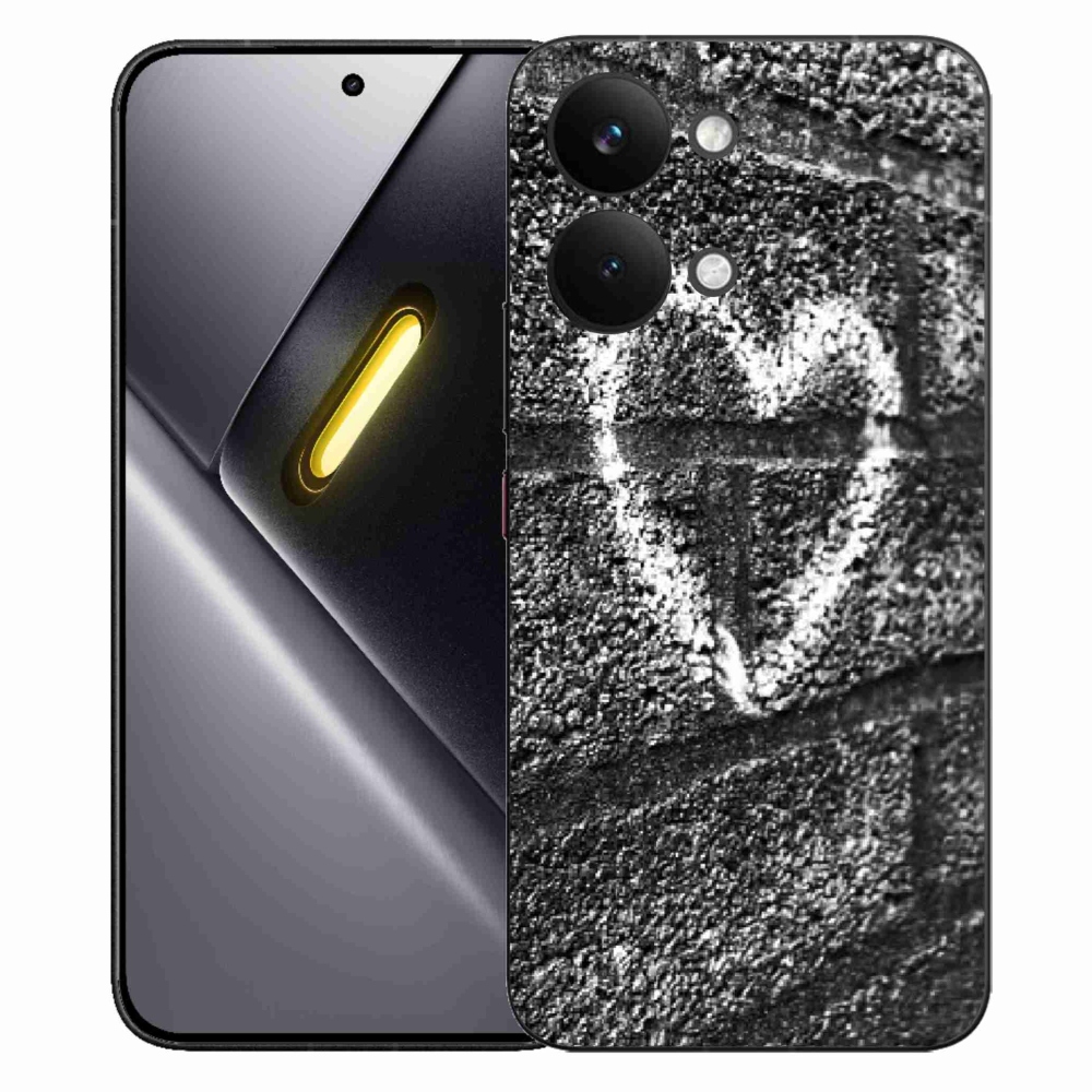 Gélový kryt mmCase na Xiaomi Poco X8 Pro Max - srdce na stene