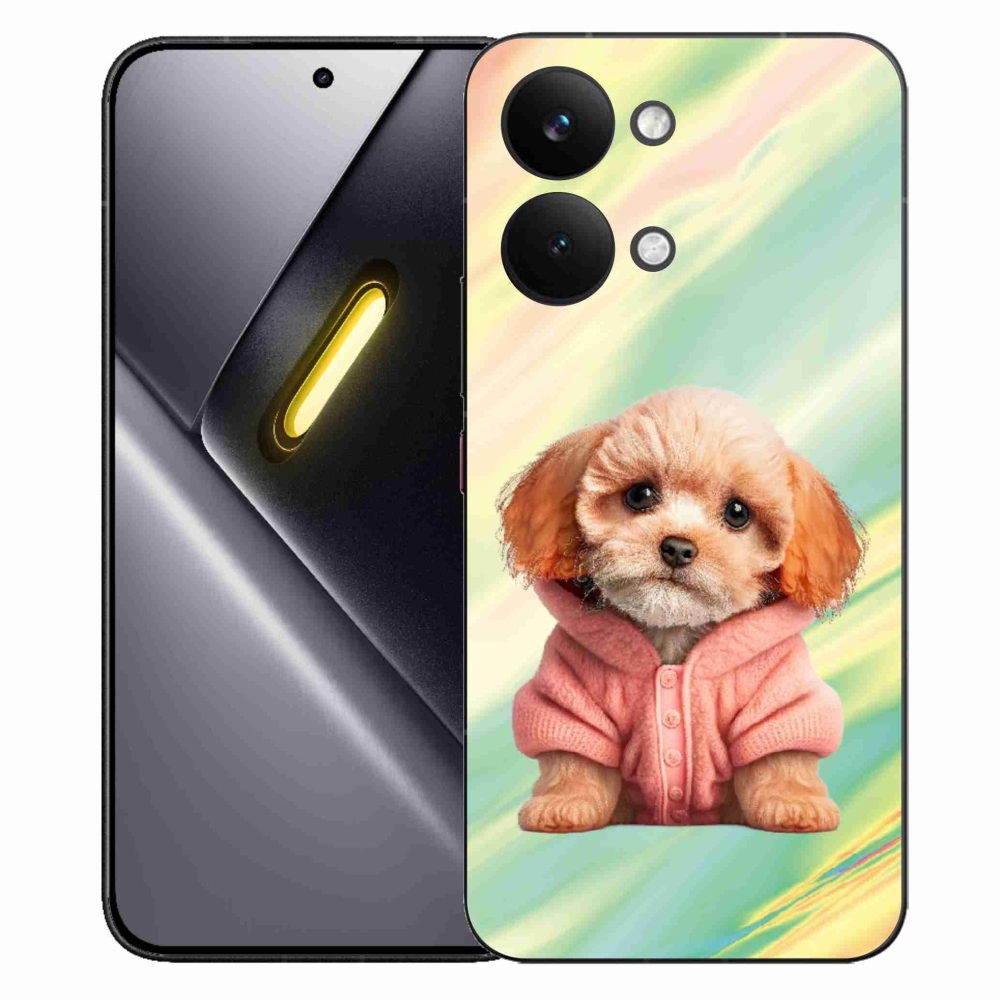 Gélový kryt mmCase na Xiaomi Poco X8 Pro Max - šteňa vo svetri