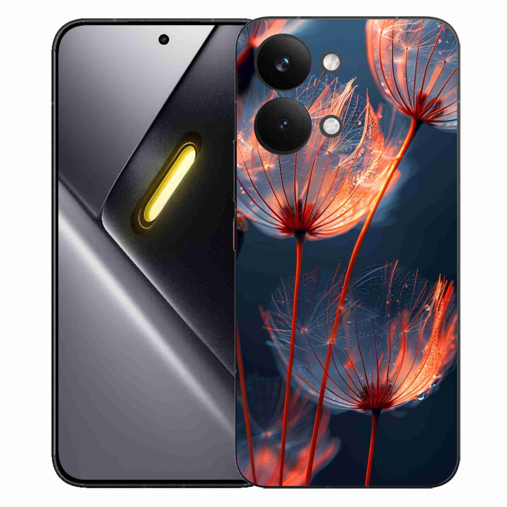 Gélový kryt mmCase na Xiaomi Poco X8 Pro Max - svetielkujúce páperie