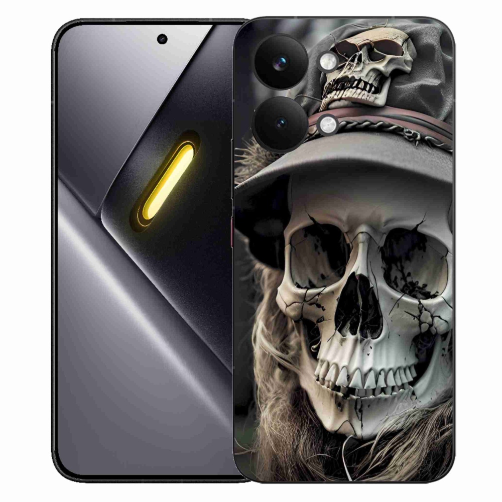 Gélový kryt mmCase na Xiaomi Poco X8 Pro Max - temná lebka