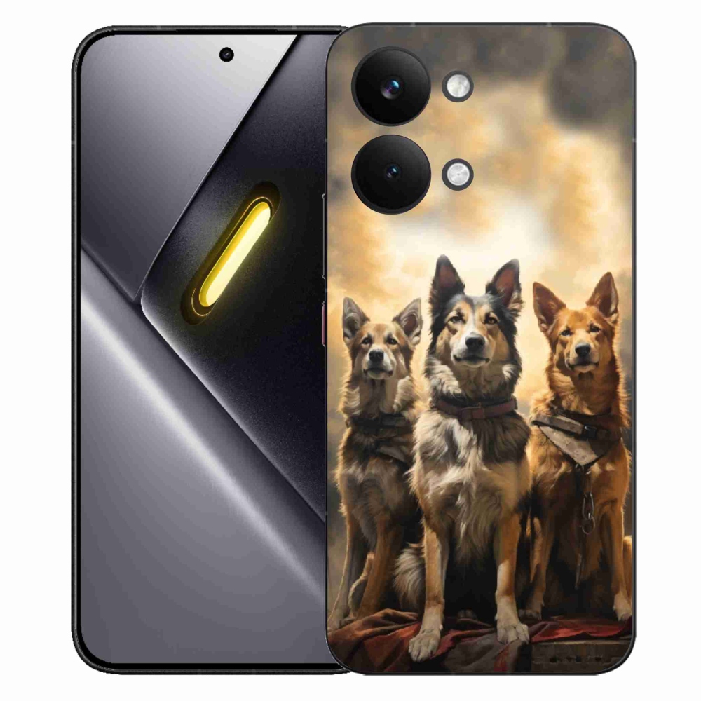 Gélový kryt mmCase na Xiaomi Poco X8 Pro Max - tri psy