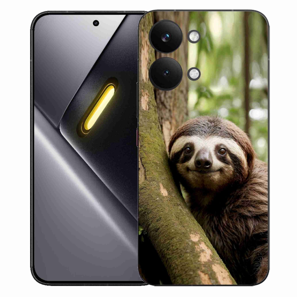 Gélový kryt mmCase na Xiaomi Poco X8 Pro Max - usmievavý leňochod