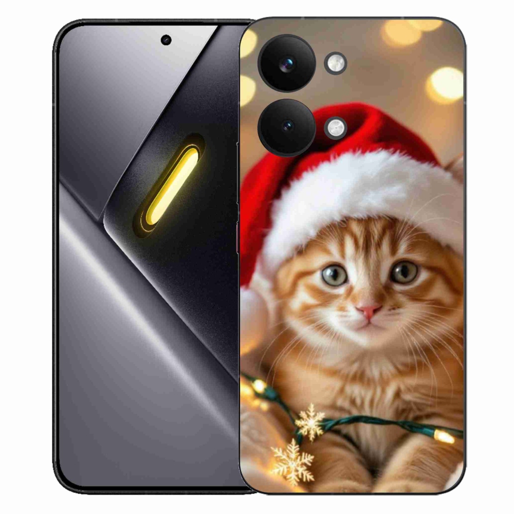 Gélový kryt mmCase na Xiaomi Poco X8 Pro Max - vianočné mačiatko