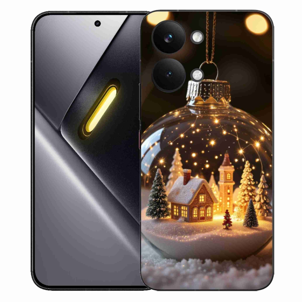 Gélový kryt mmCase na Xiaomi Poco X8 Pro Max - vianočné gule 3