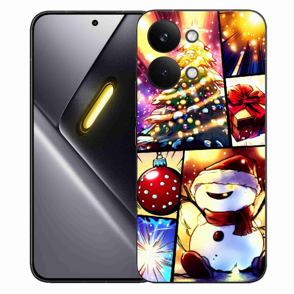 Gélový kryt mmCase na Xiaomi Poco X8 Pro Max - vianočné motívy 1