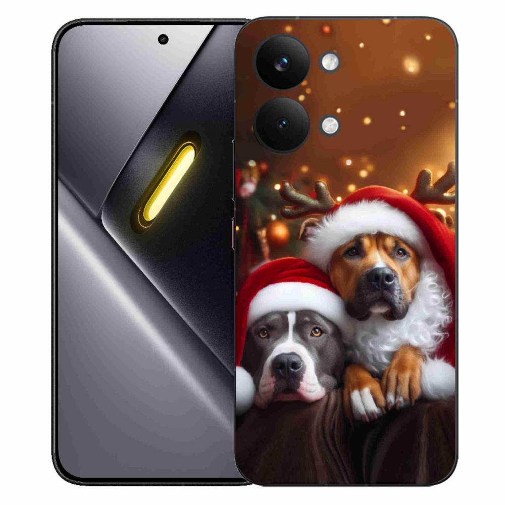 Gélový kryt mmCase na Xiaomi Poco X8 Pro Max - vianočné psy