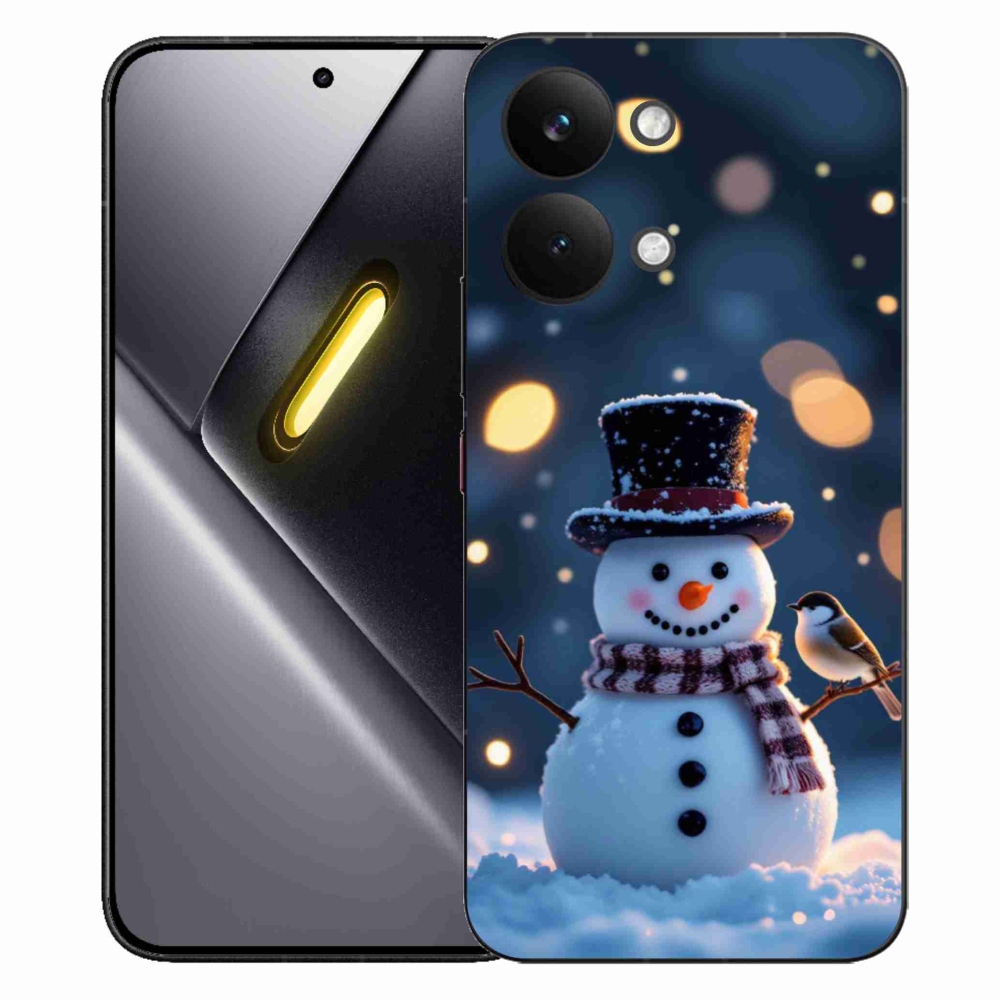 Gélový kryt mmCase na Xiaomi Poco X8 Pro Max - vianočný snehuliak