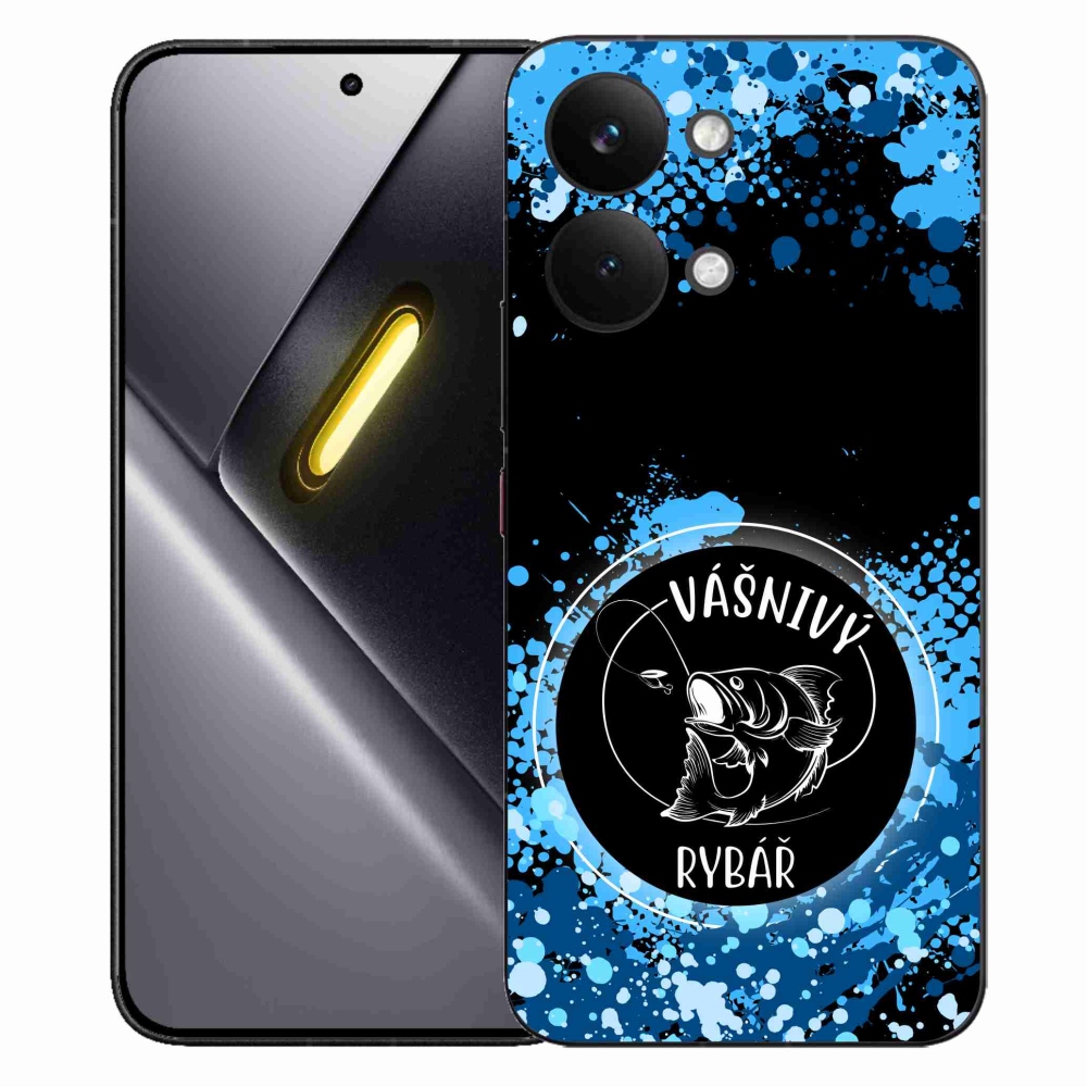 Gélový kryt mmCase na Xiaomi Poco X8 Pro Max - vášnivý rybár čierne pozadie