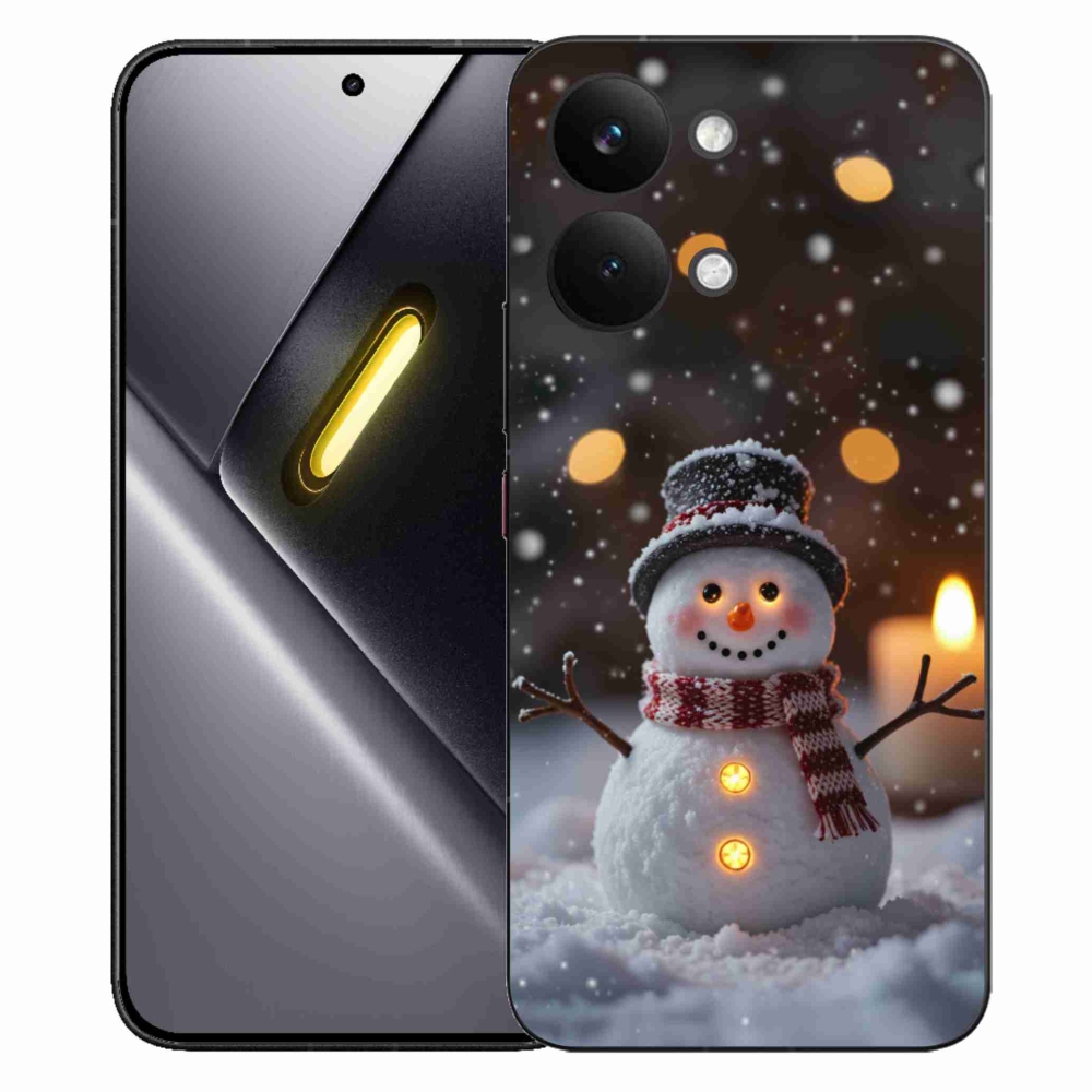 Gélový kryt mmCase na Xiaomi Poco X8 Pro Max - veselý snehuliak