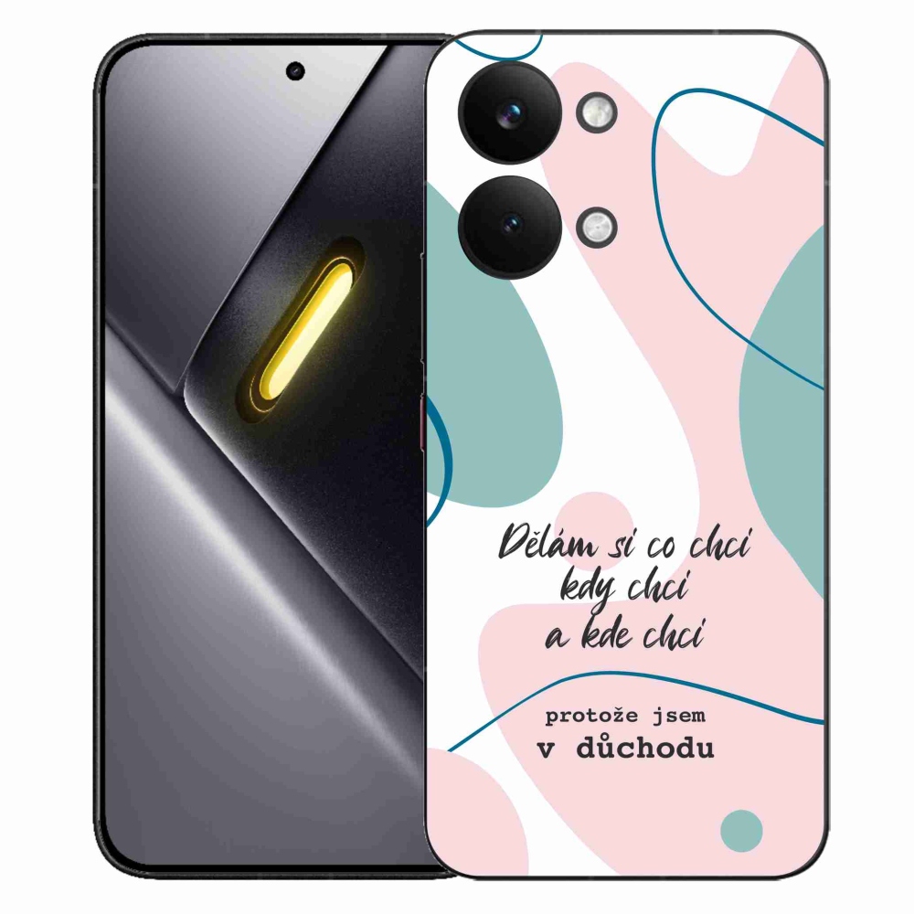 Gélový kryt mmCase na Xiaomi Poco X8 Pro Max - vtipný text 10 biele pozadie