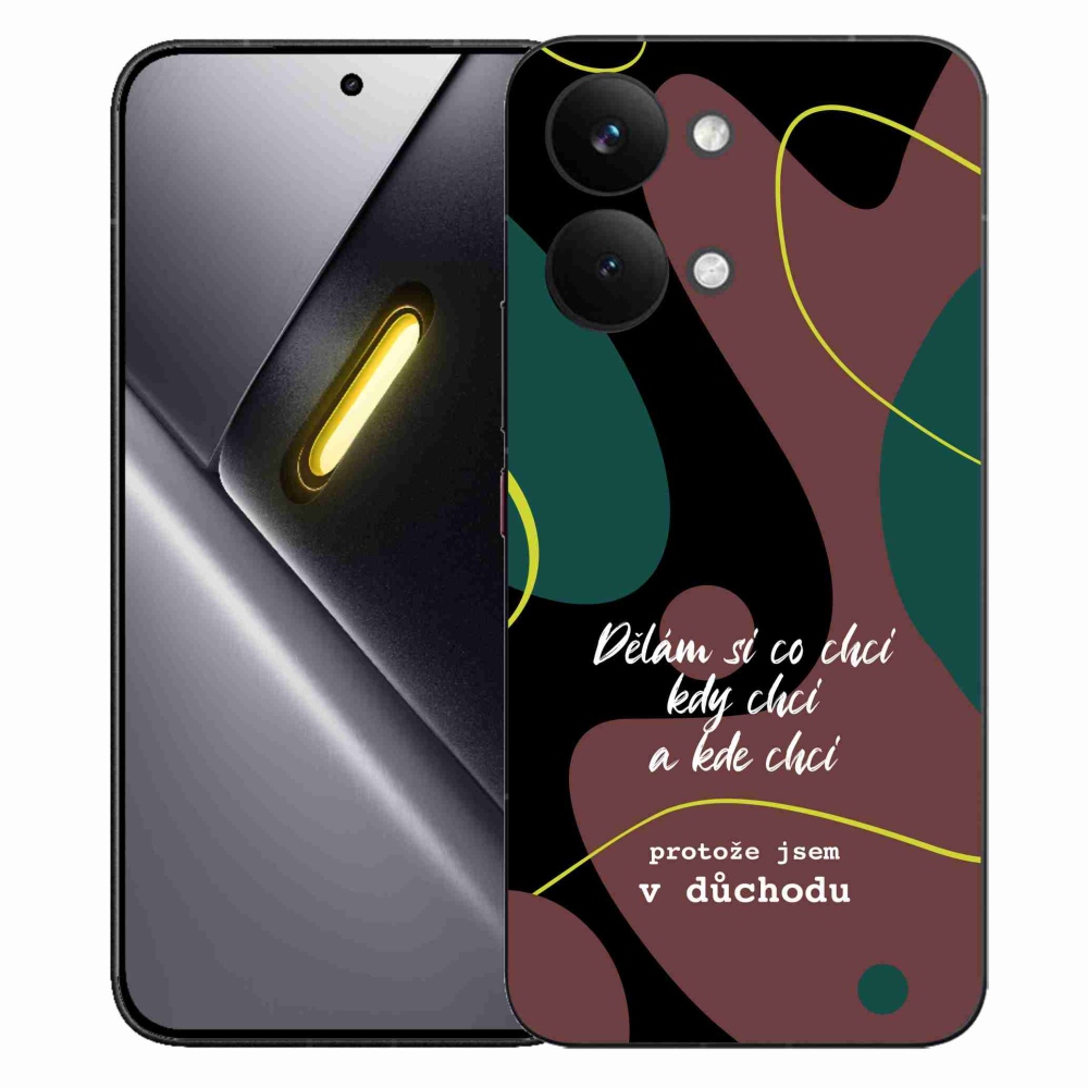 Gélový kryt mmCase na Xiaomi Poco X8 Pro Max - vtipný text 10 čierne pozadie