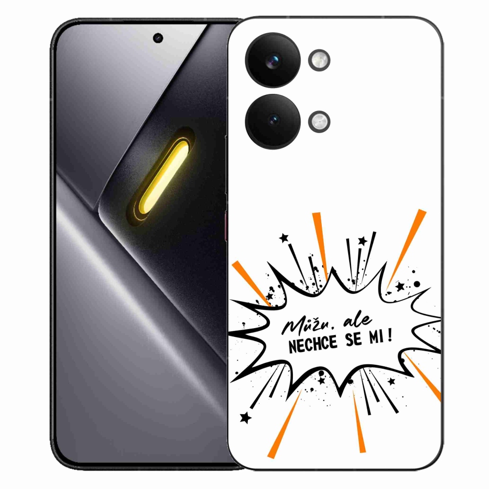 Gélový kryt mmCase na Xiaomi Poco X8 Pro Max - vtipný text 11 biele pozadie