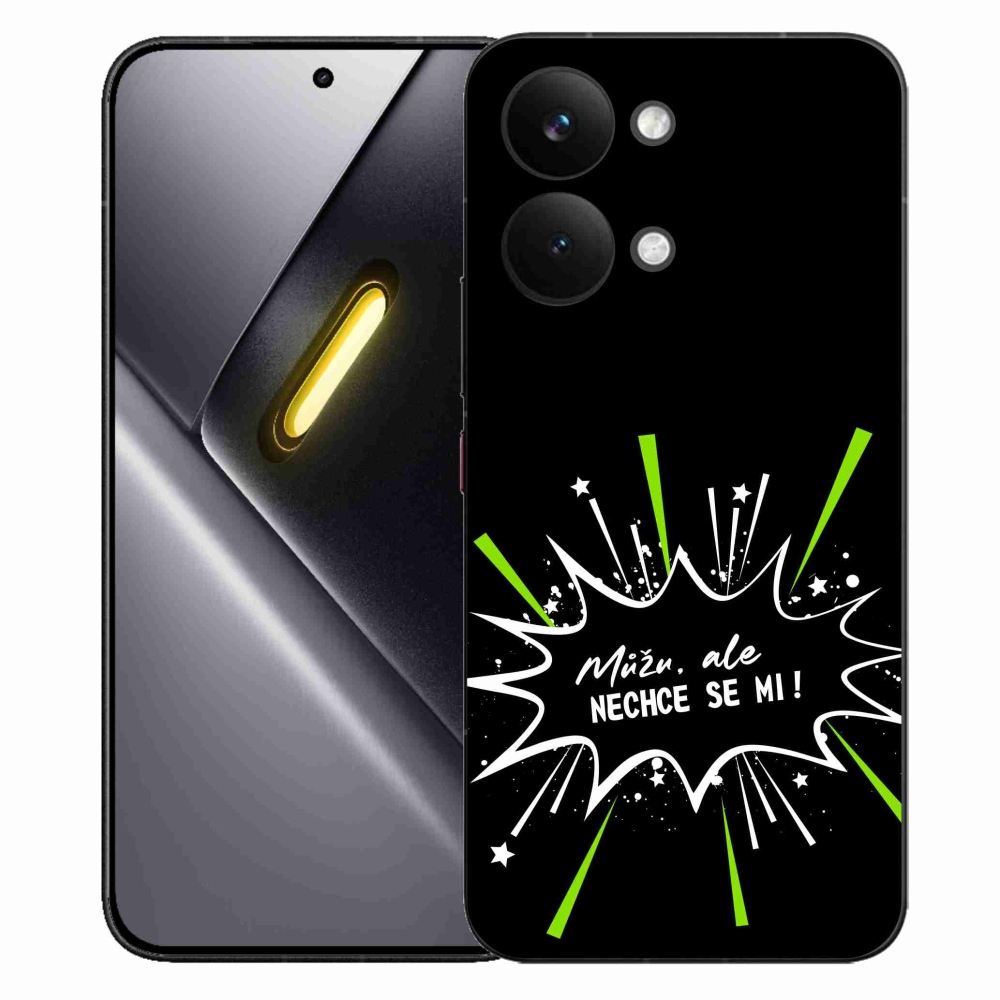 Gélový kryt mmCase na Xiaomi Poco X8 Pro Max - vtipný text 11 čierne pozadie