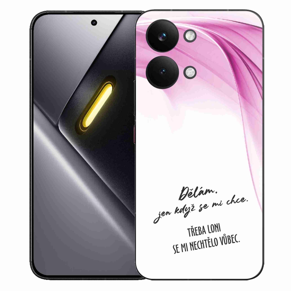 Gélový kryt mmCase na Xiaomi Poco X8 Pro Max - vtipný text 12 biele pozadie