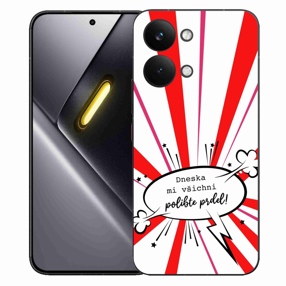 Gélový kryt mmCase na Xiaomi Poco X8 Pro Max - vtipný text 15 biele pozadie