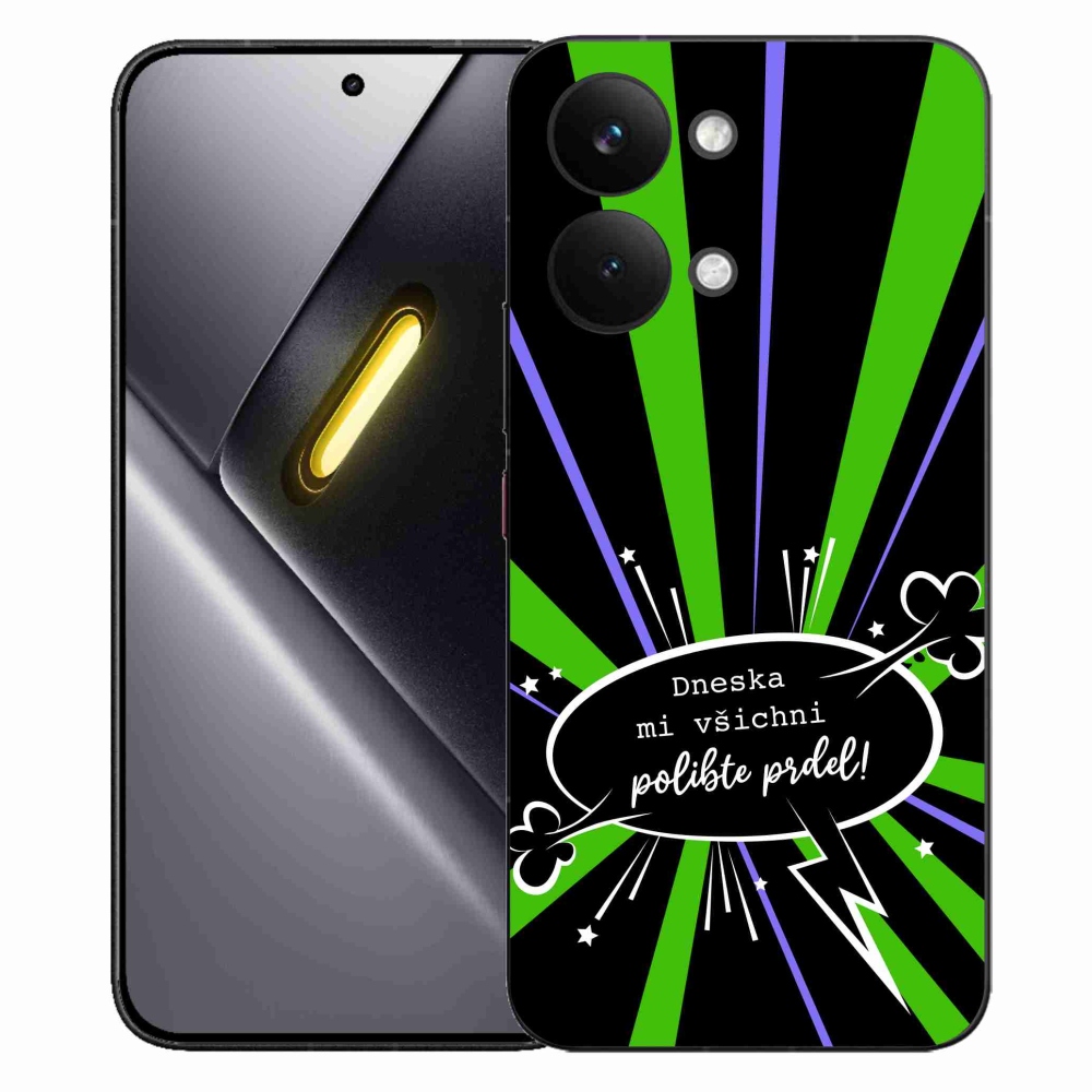 Gélový kryt mmCase na Xiaomi Poco X8 Pro Max - vtipný text 15 čierne pozadie