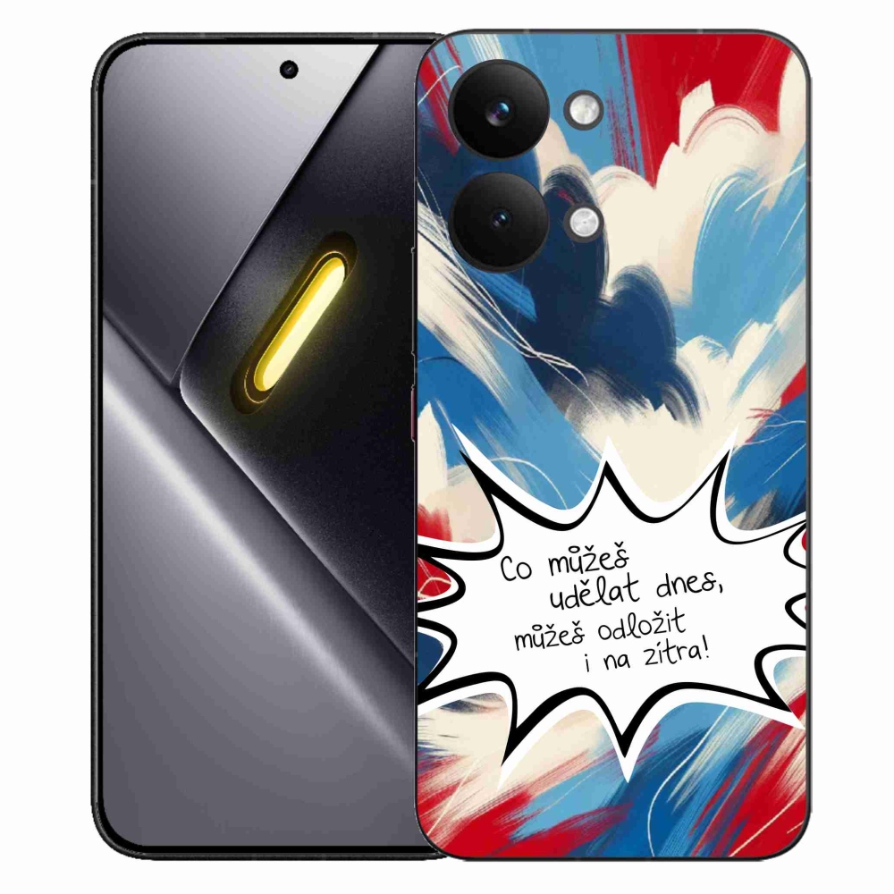 Gélový kryt mmCase na Xiaomi Poco X8 Pro Max - vtipný text 9 biele pozadie