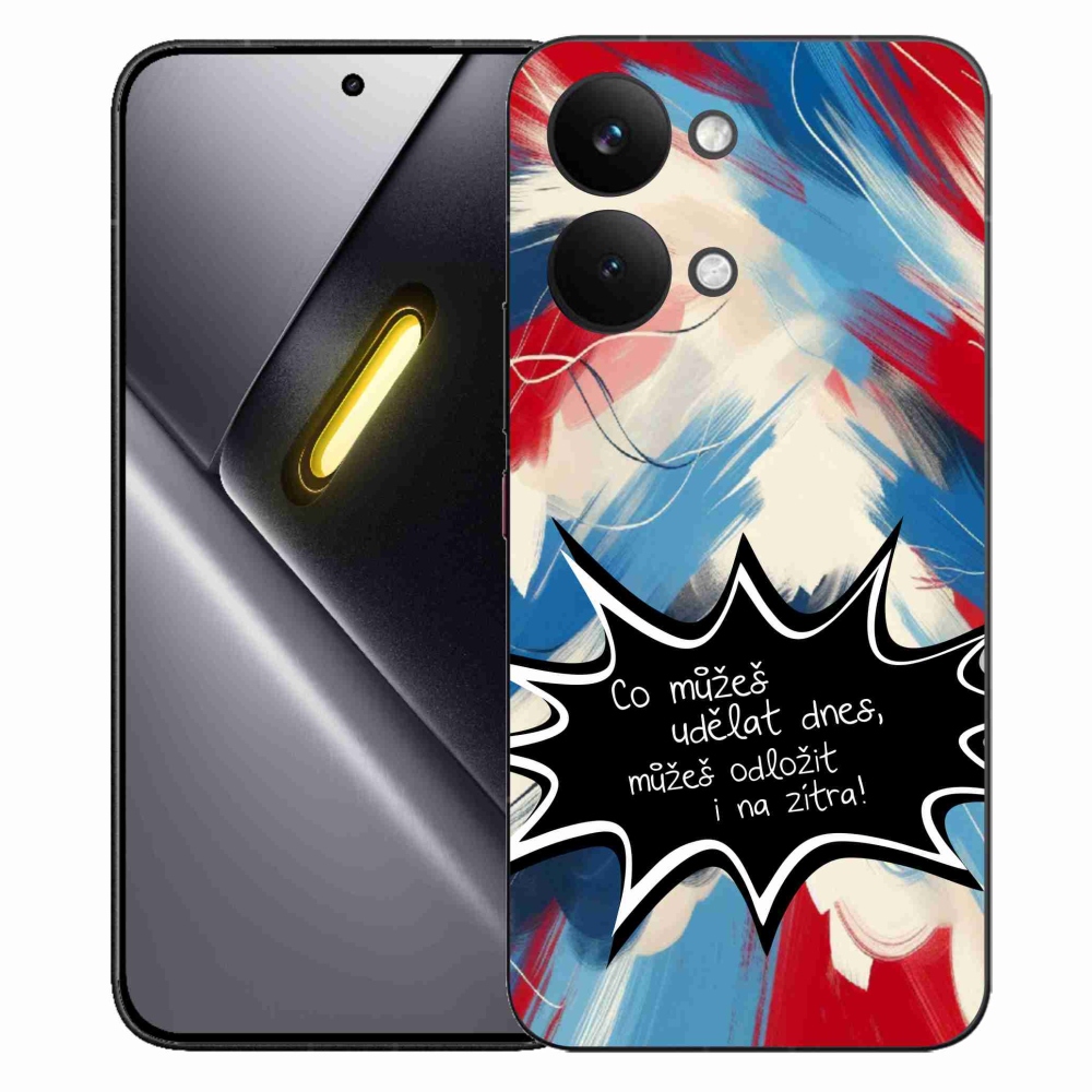 Gélový kryt mmCase na Xiaomi Poco X8 Pro Max - vtipný text 9 čierne pozadie