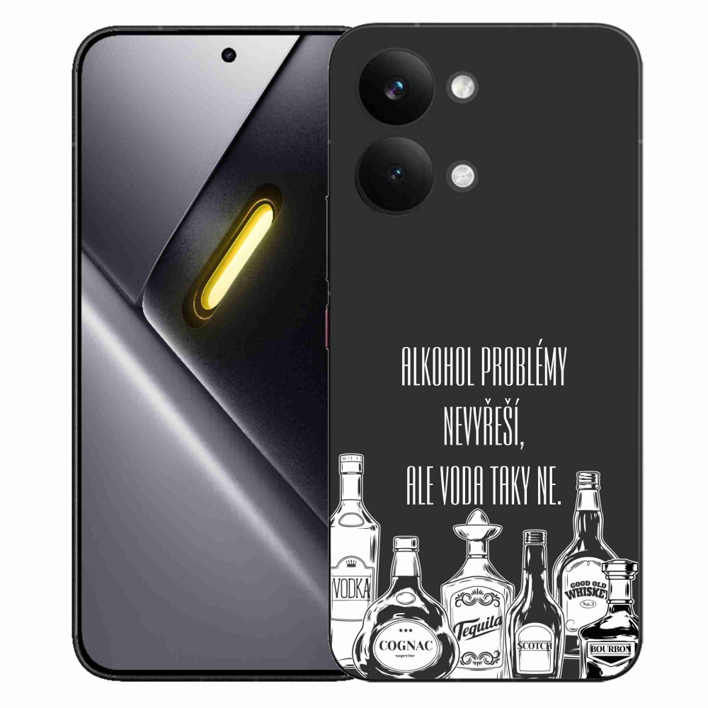 Gélový kryt mmCase na Xiaomi Poco X8 Pro Max - vtipný text čierne pozadie