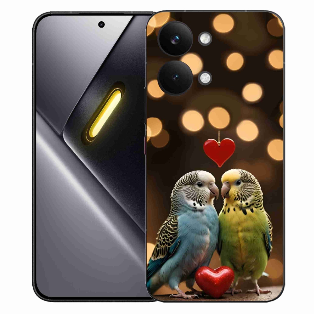 Gélový kryt mmCase na Xiaomi Poco X8 Pro Max - zamilovaní papagáje