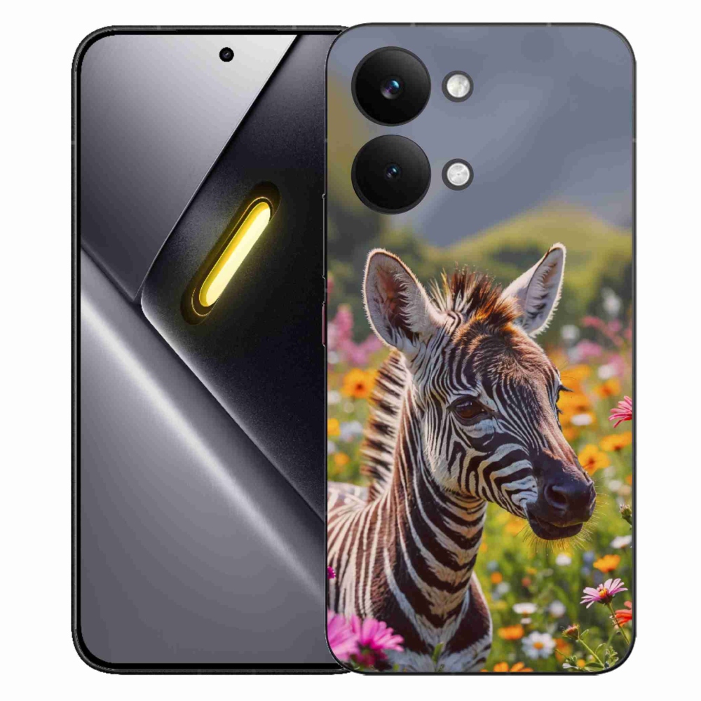 Gélový kryt mmCase na Xiaomi Poco X8 Pro Max - zebra na lúke