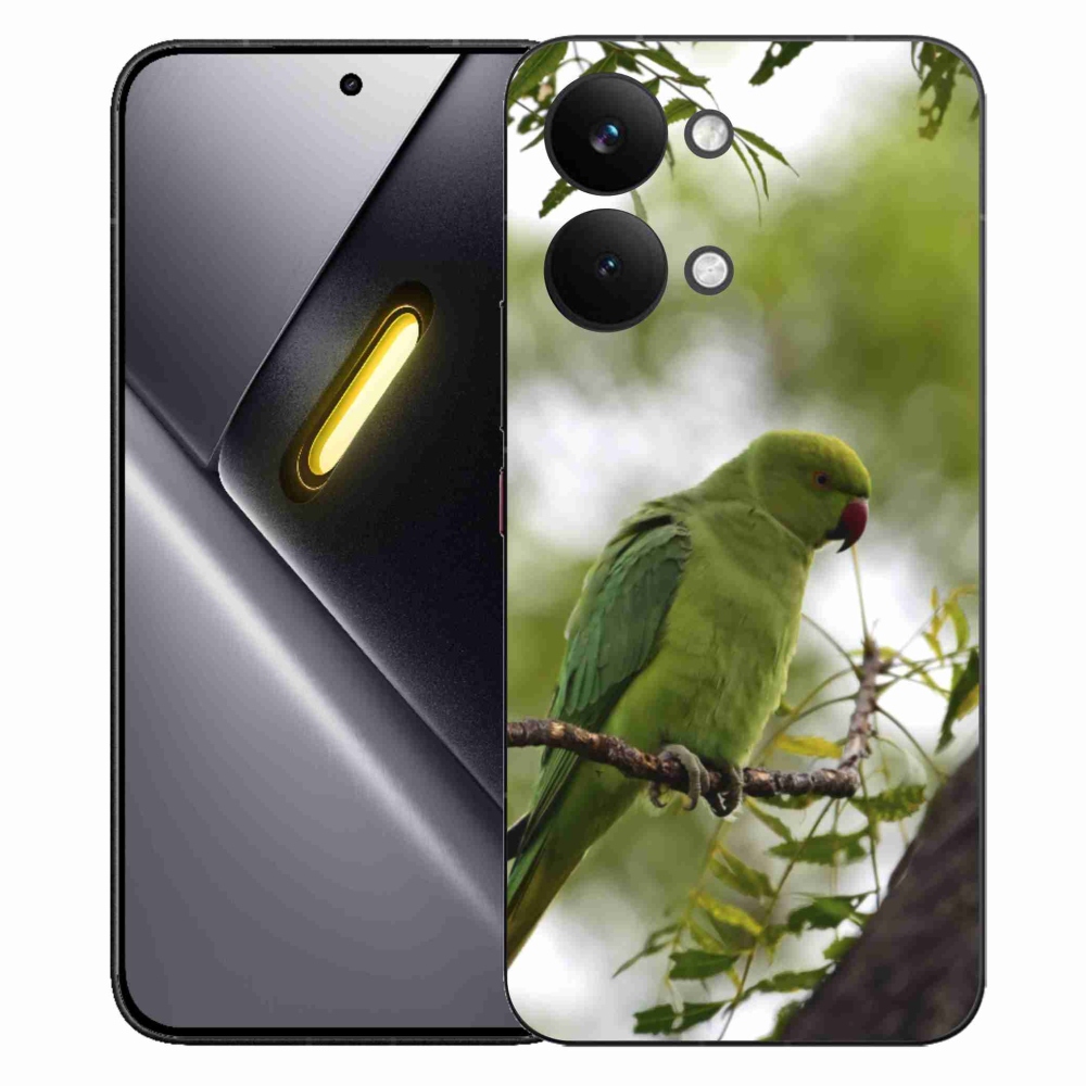 Gélový kryt mmCase na Xiaomi Poco X8 Pro Max - zelený papagáj