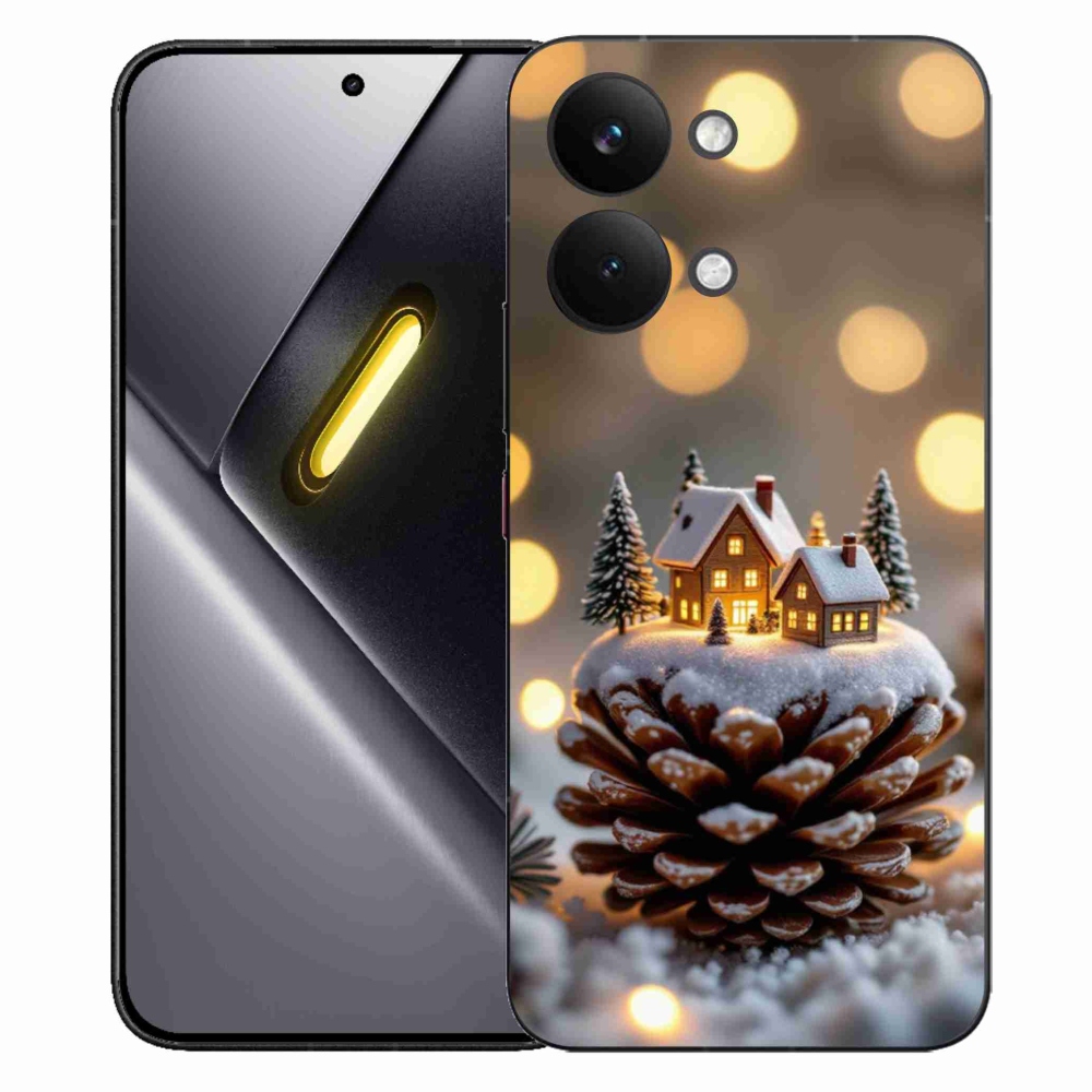 Gélový kryt mmCase na Xiaomi Poco X8 Pro Max - zimná dedinka