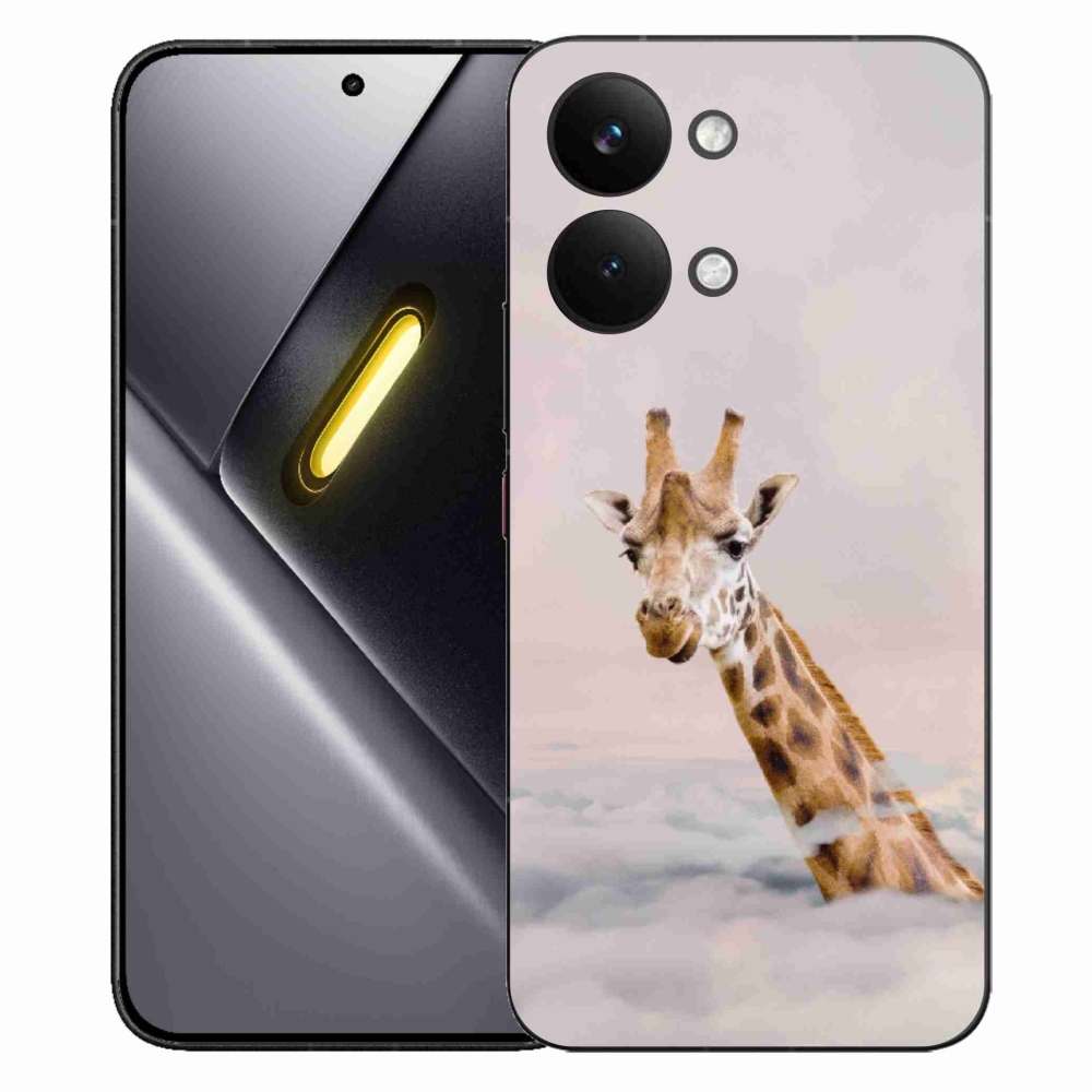 Gélový kryt mmCase na Xiaomi Poco X8 Pro Max - žirafa v oblakoch