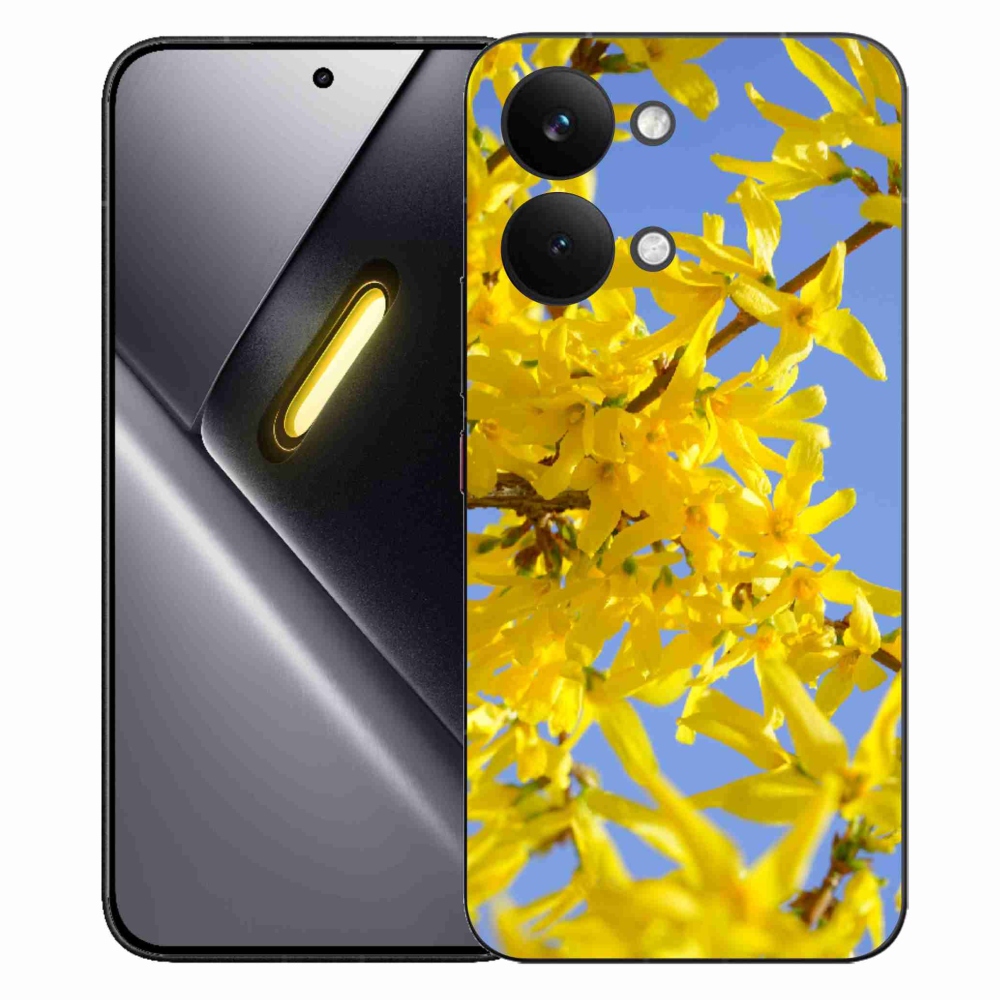 Gélový kryt mmCase na Xiaomi Poco X8 Pro Max - žlté kvety