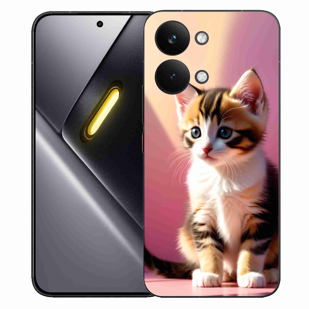 Gélový kryt mmCase na Xiaomi Poco X8 Pro Max - zvedavé mačiatko 2