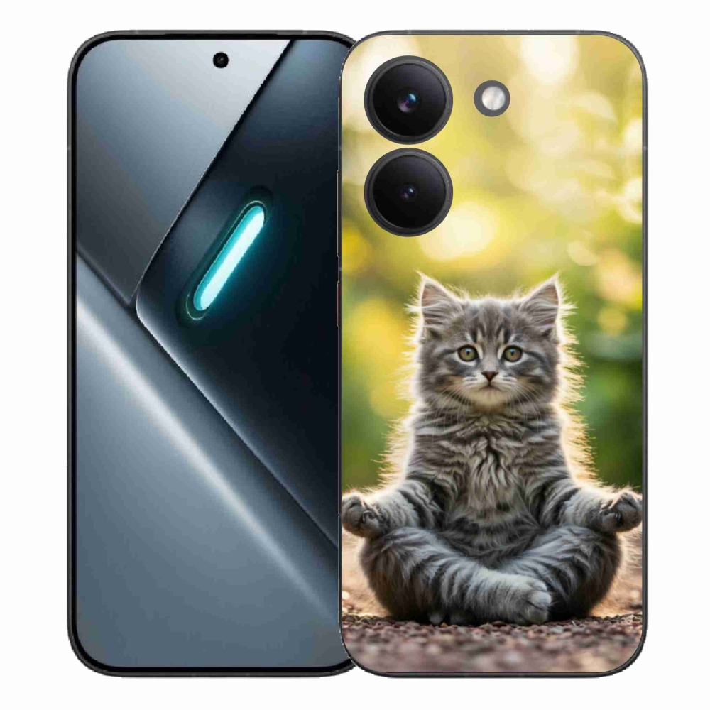 Gélový kryt mmCase na Xiaomi Poco X8 Pro - meditujúce mačiatko