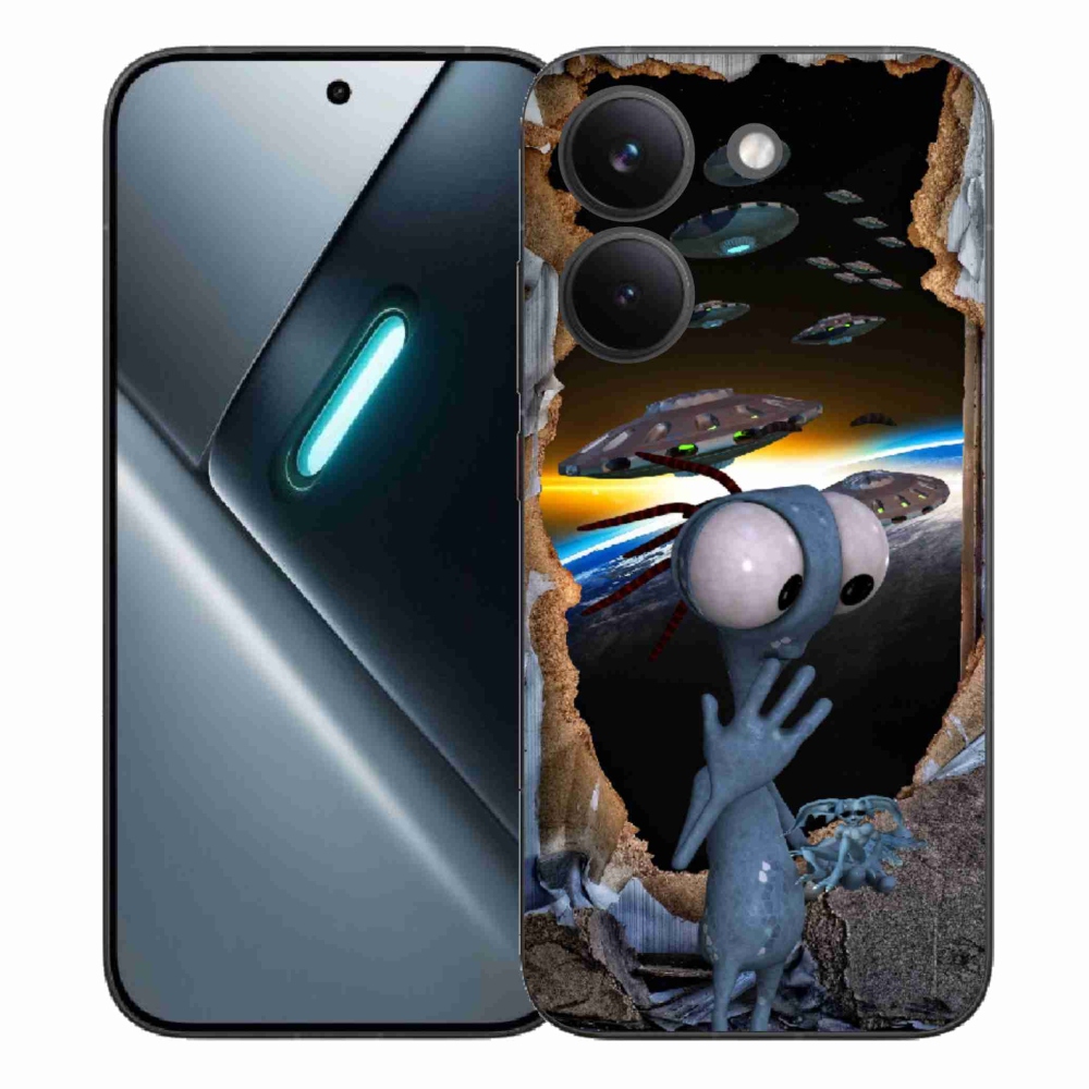 Gélový kryt mmCase na Xiaomi Poco X8 Pro - mimozemšťan