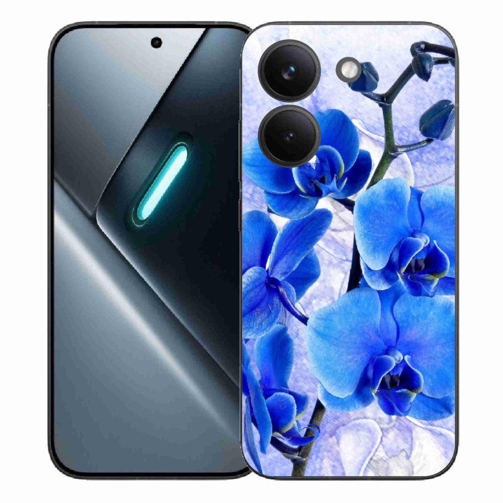 Gélový kryt mmCase na Xiaomi Poco X8 Pro - modré kvety