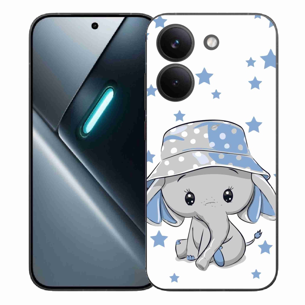 Gélový kryt mmCase na Xiaomi Poco X8 Pro - modrý slon