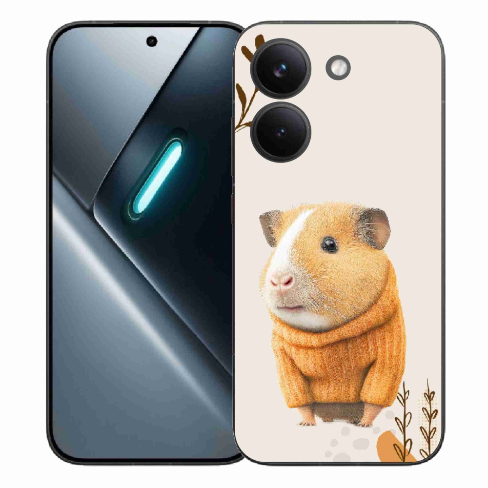 Gélový kryt mmCase na Xiaomi Poco X8 Pro - morča vo svetri