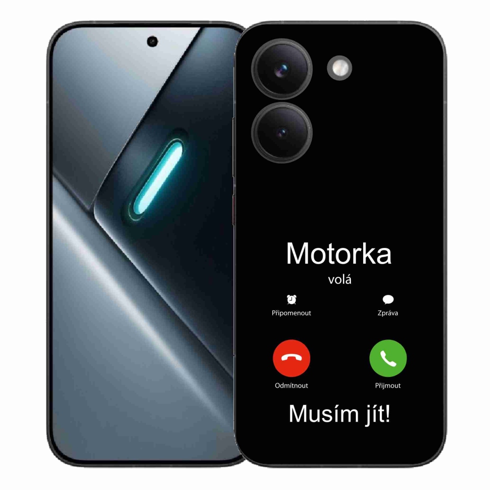 Gélový kryt mmCase na Xiaomi Poco X8 Pro - motorka volá čierne pozadie