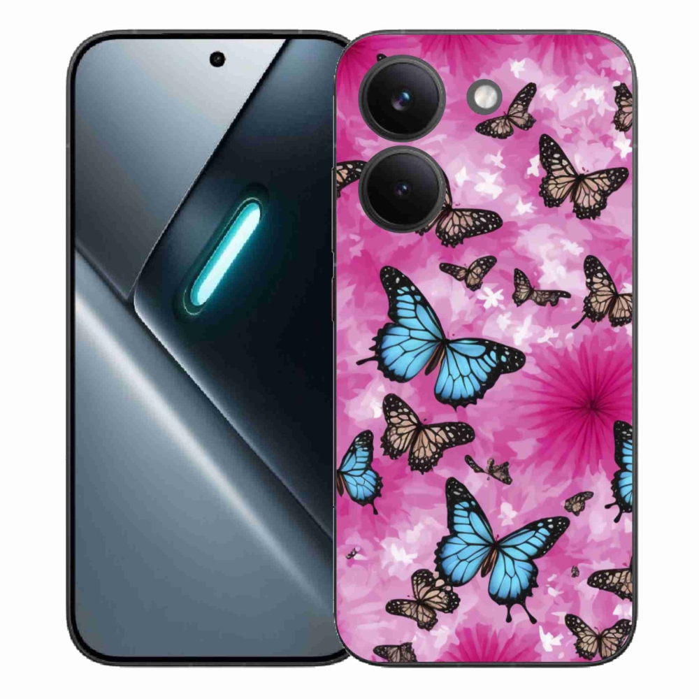 Gélový kryt mmCase na Xiaomi Poco X8 Pro - motýlia záhrada