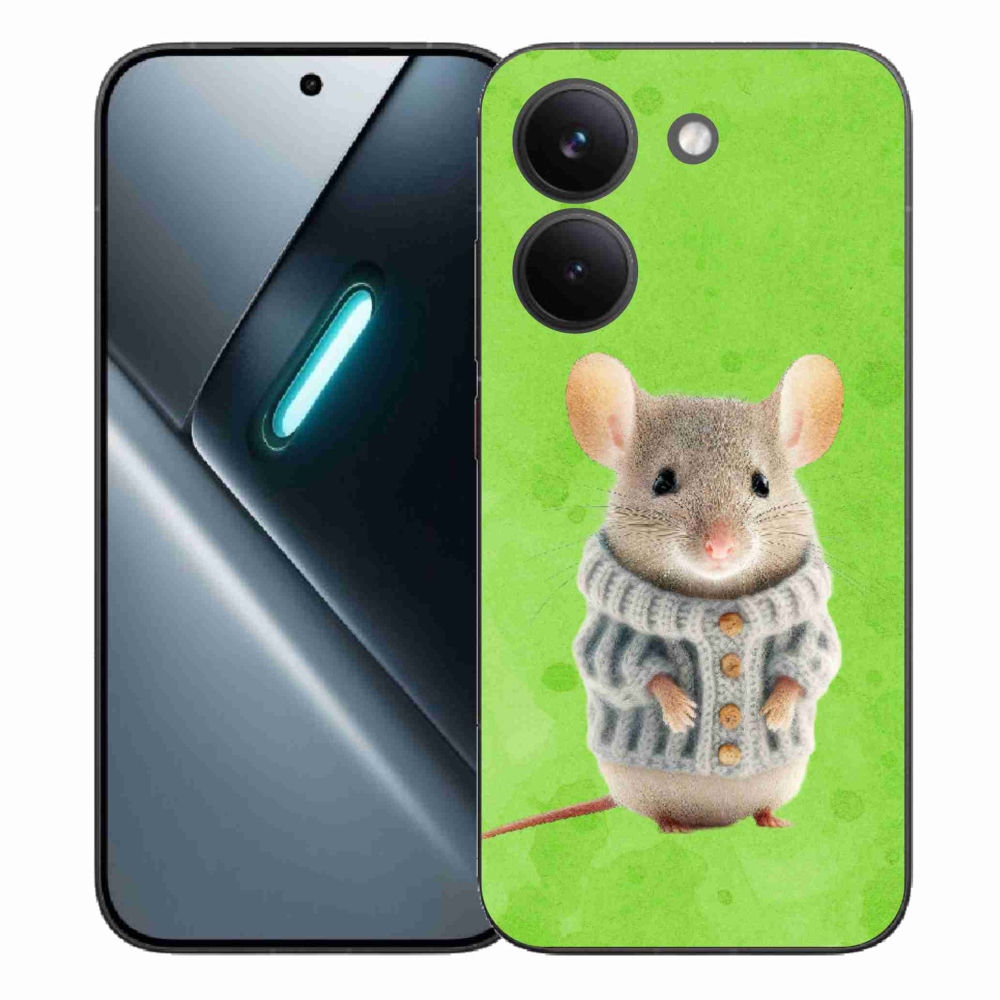 Gélový kryt mmCase na Xiaomi Poco X8 Pro - myška vo svetri