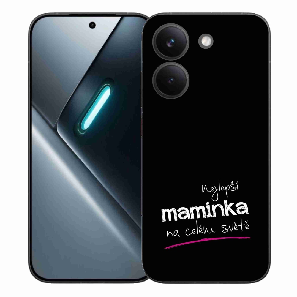 Gélový kryt mmCase na Xiaomi Poco X8 Pro - najlepšia mamička 4 čierne pozadie