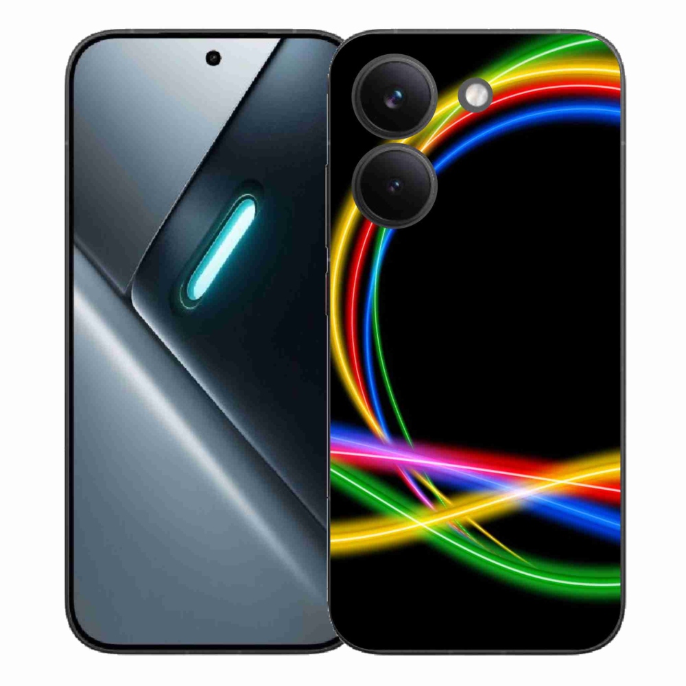 Gélový kryt mmCase na Xiaomi Poco X8 Pro - neónové kruhy